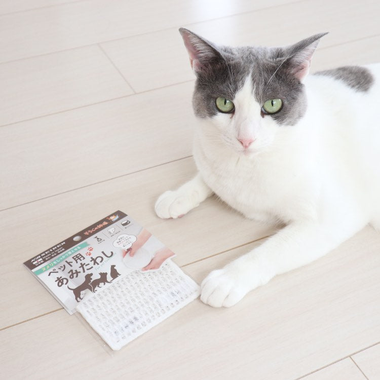そうじの神様 ヌメリをしっかり落とせるペット用あみたわし