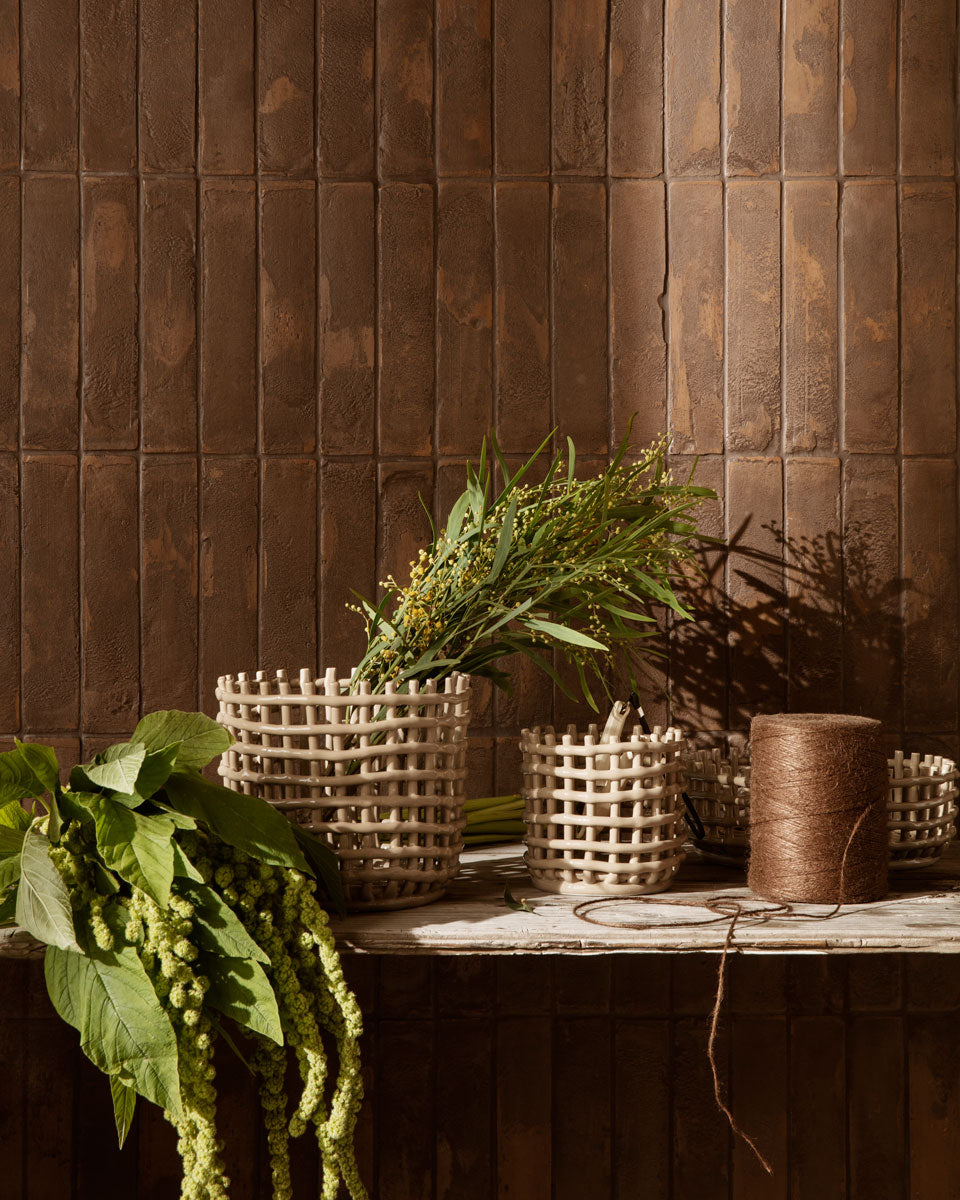 【fermliving】Ceramic Basket (セラミックバスケット)