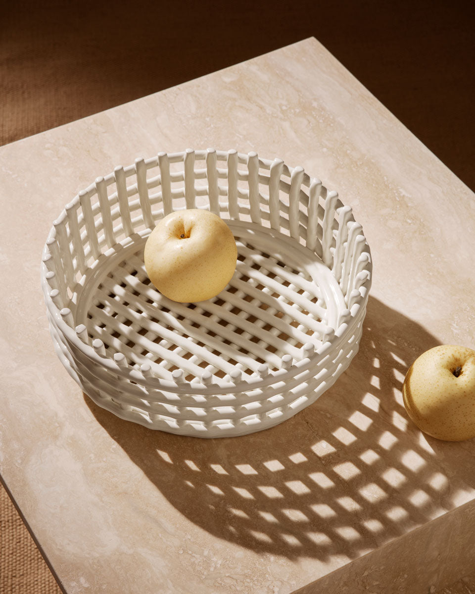 【fermliving】Ceramic Basket (セラミックバスケット)