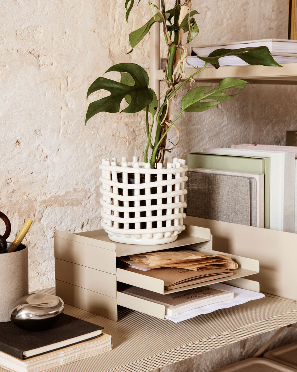 【fermliving】Ceramic Basket (セラミックバスケット)