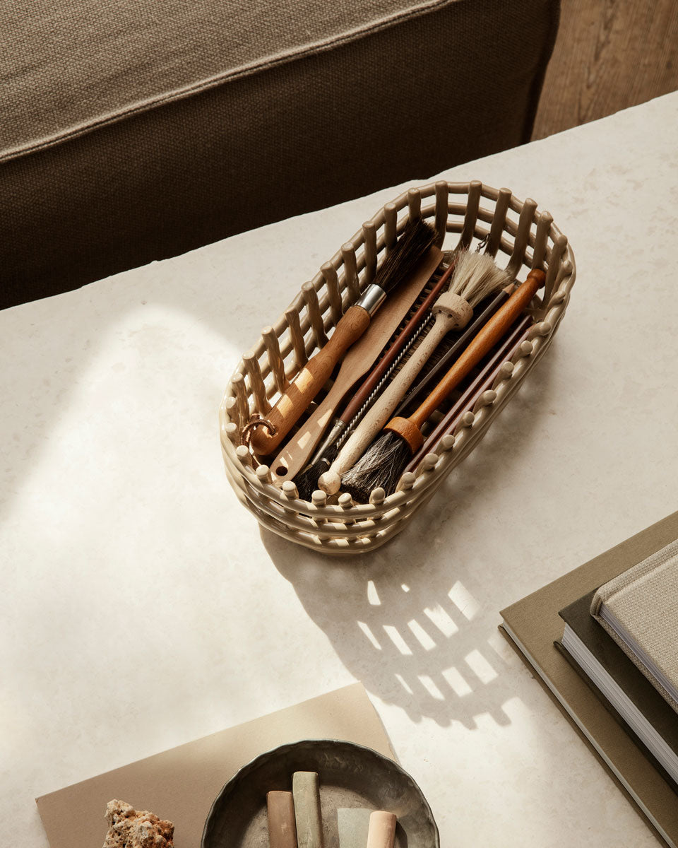 【fermliving】Ceramic Basket (セラミックバスケット)